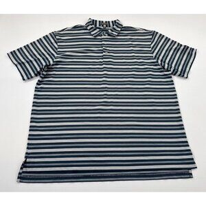 Peter Millar Polo Shirt Mens XL Striped Summer Comfort Golf Stretch Performance